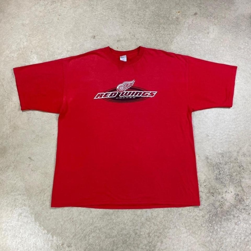Vintage 2002 Red Detroit Red Wings‎ Stanley Cup Champions Shirt Size XXL Red NHL